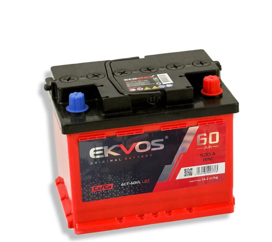 Ecomax 60Ah 500A 0