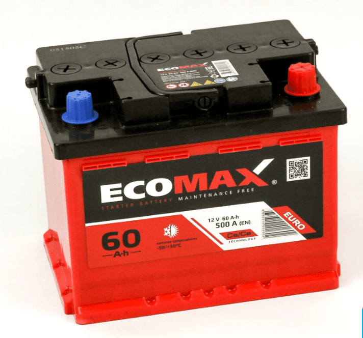 Ecomax 60Ah 500A 0