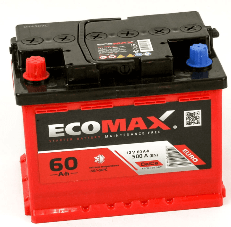 Ecomax 60Ah 500A 1