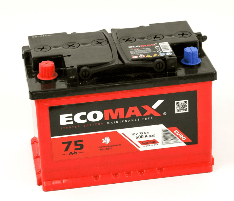 Ecomax 75Ah 600A 1