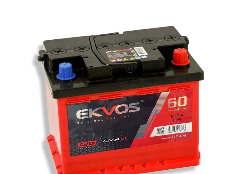 Ekvos 60Ah 500A 0